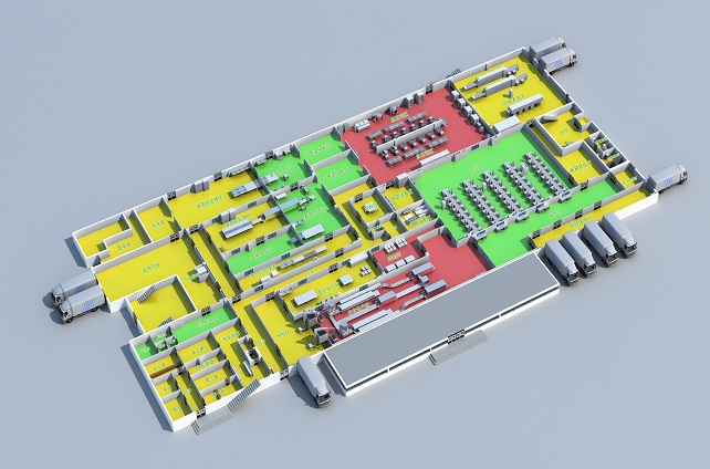 不朽情缘中厨中央厨房项目海南绿色丰谷