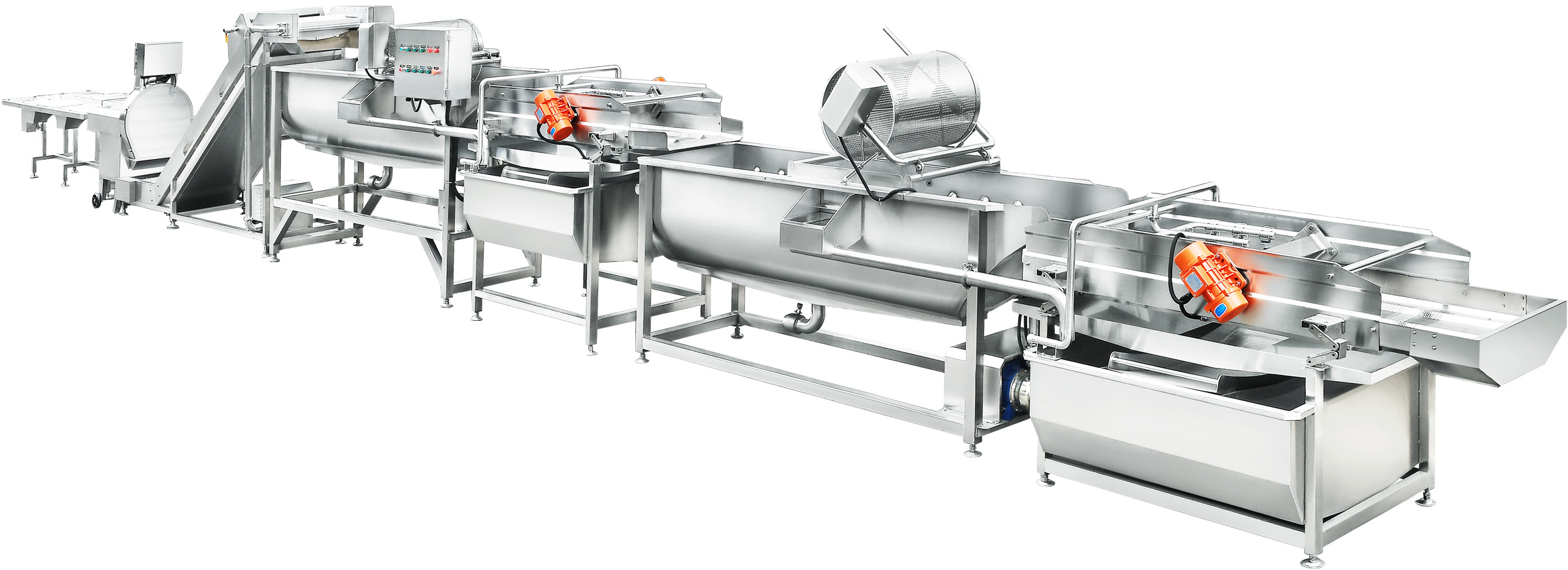 大型全自动叶菜净菜加工洗濯线