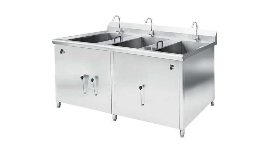 三缸水槽洗菜机